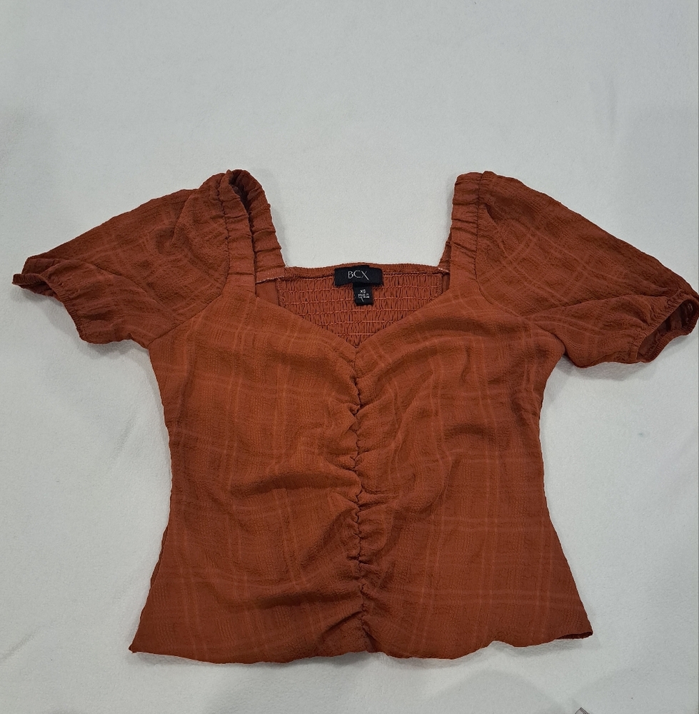BCX Women's Rust Top Size XS